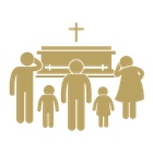 Icona - parenti del defunto al funerale