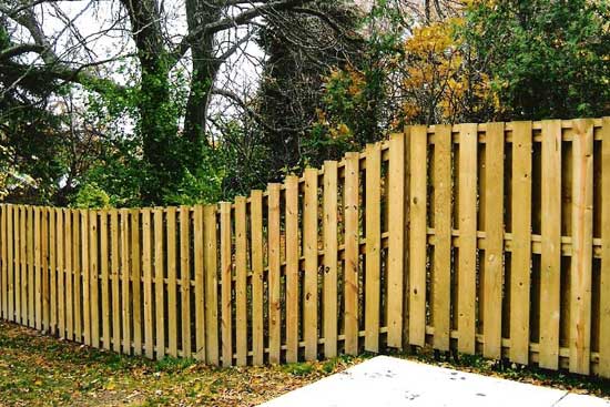 Holland — Wooden Fence with Curve in Grand Rapids, MI