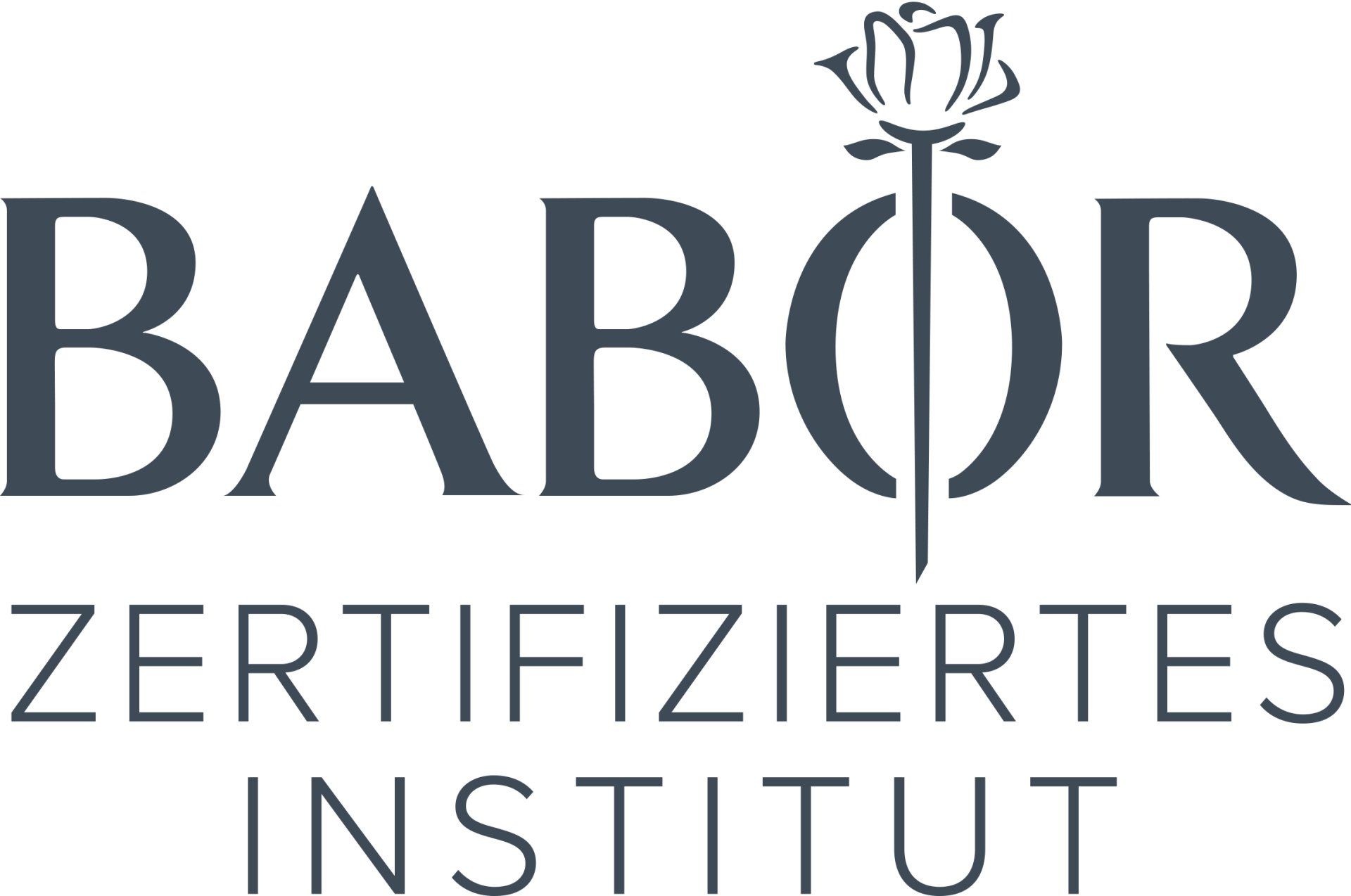 Das logo für ein unternehmen namens babor zertifiziertes institut.