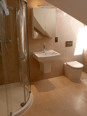 wet room or shower room