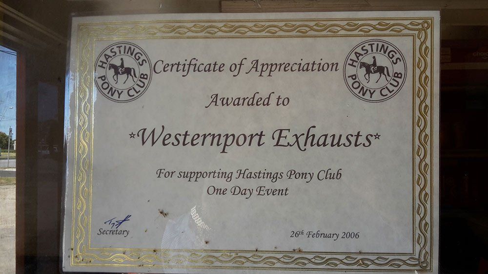 certificate of appreciation
