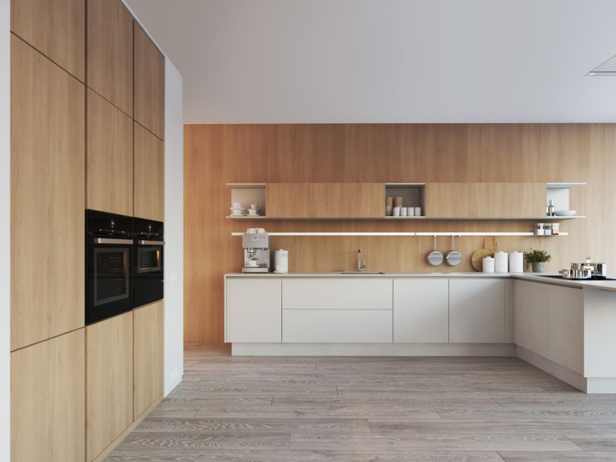 cucina in legno massello su misura
