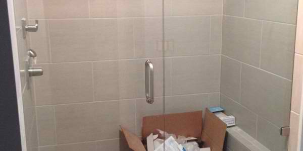Newly Installed Shower Enclosure Door — Quality Windshield — South Pittsburg, TN — Quality Glass