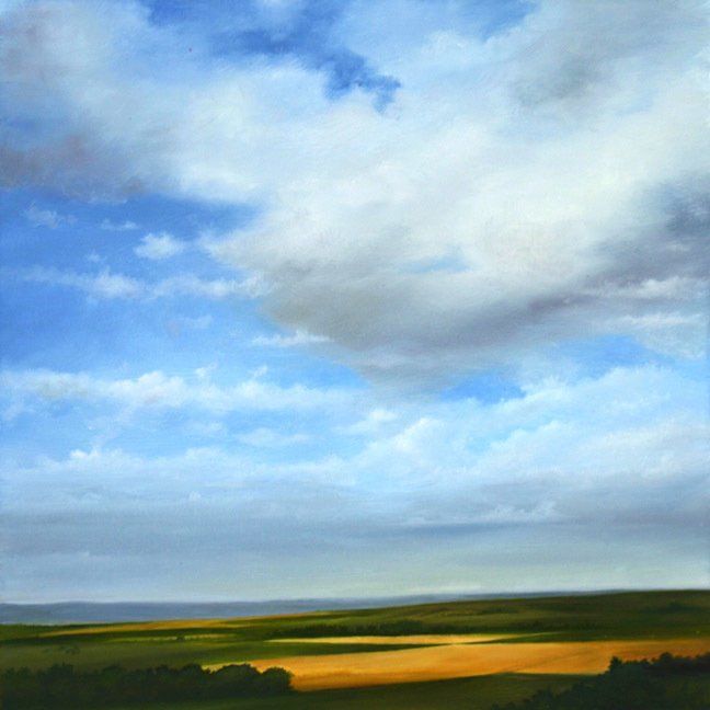 Colorado, Early Morning, 2018,12 inches by 12 inches, oil on panel