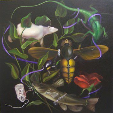 Memory,. 30 inches by 30 inches, oil