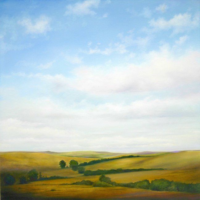 Montana, Near Big Horn, 2018,12 inches by 12 inches, oil on panel