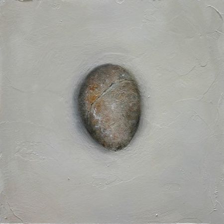 Stone #9, 5 inches by 5 inches, oil on panel
