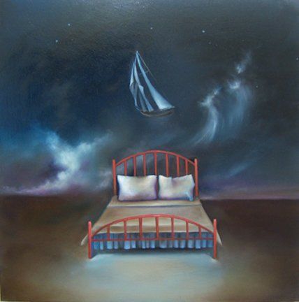 Travellers,18 inches by 18 inches, oil on panel