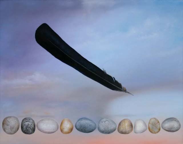 Crow's Path, 2019, 11 inches by 14 inches, oil on panel