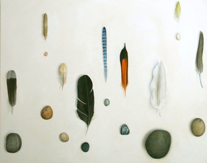 Gravity, 2017, 16 inches by 20 inches,oil on panel