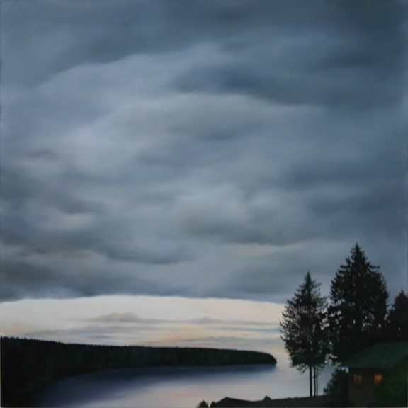 Sky Stones, 2019, 6 inches by 24 inches, oil on panel