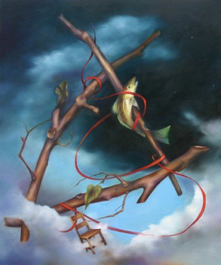 Nascent, 36 inches by 30 inches, oil