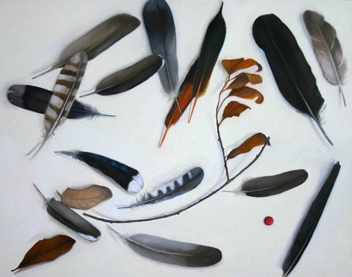 Nest Number 1, 2018,11 inches by 14 inches, oil on panel