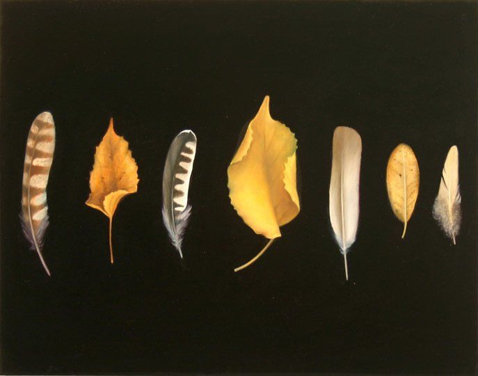 Nest Number 12, 2018,11 inches by 14 inches, oil on panel
