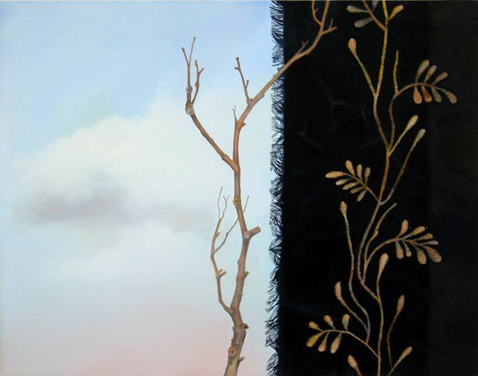 Nest Number 17, 2018,11 inches by 14 inches, oil on panel
