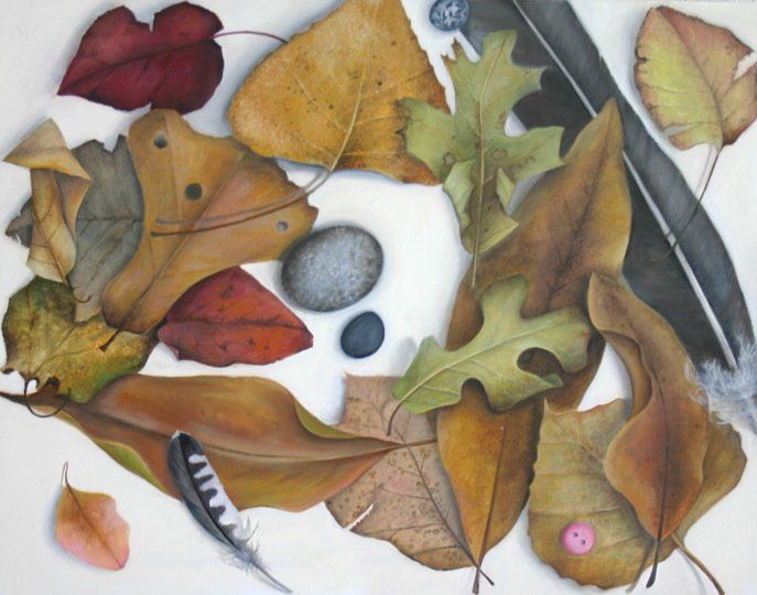 Nest Number 3, 2018,11 inches by 14 inches, oil on panel