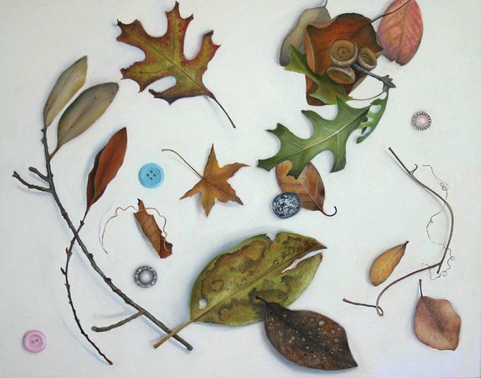 Nest Number 4, 2018,11 inches by 14 inches, oil on panel