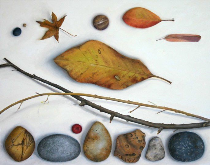 Nest Number 6,  2018,11 inches by 14 inches, oil on panel