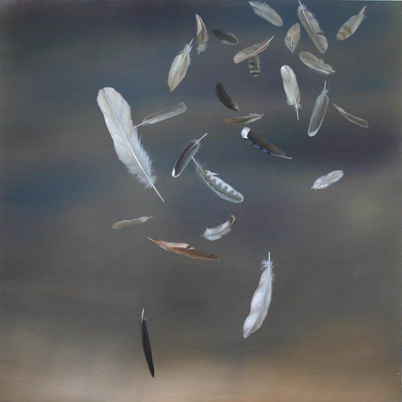 Sky Stones, 2019, 6 inches by 24 inches, oil on panel