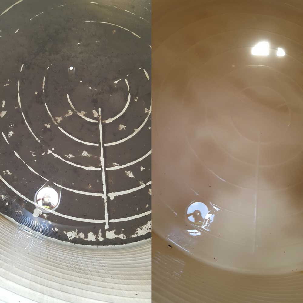 Water Tank Before & After Clean — Waste Management in Yeppoon, QLD Water Tank Before & After Clean — Waste Management in Yeppoon, QLD