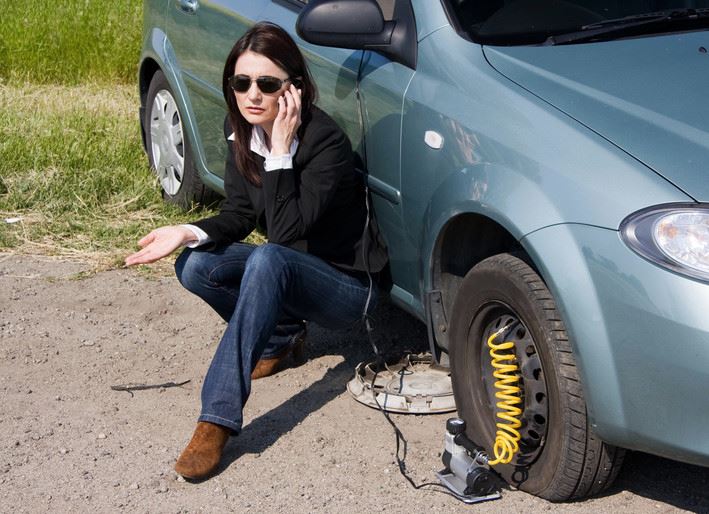 Flat tyre