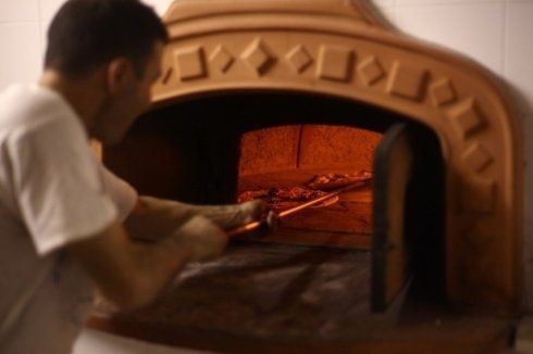 forno a legna del ristorante dell'agriturismo