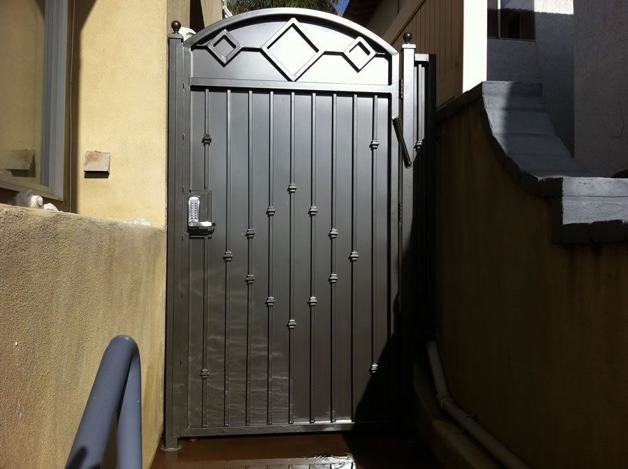 Metal Main Gate Design — Ste. K Santee, CA — Sam's Fencing Inc.