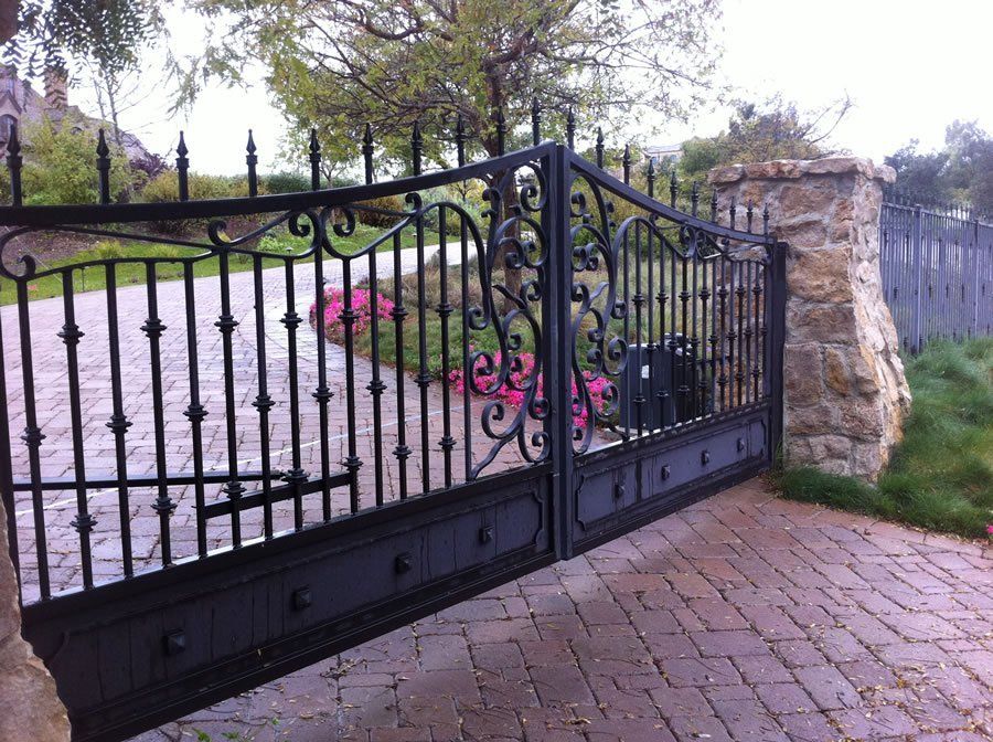 Iron Driveway Gate — Ste. K Santee, CA — Sam's Fencing Inc.