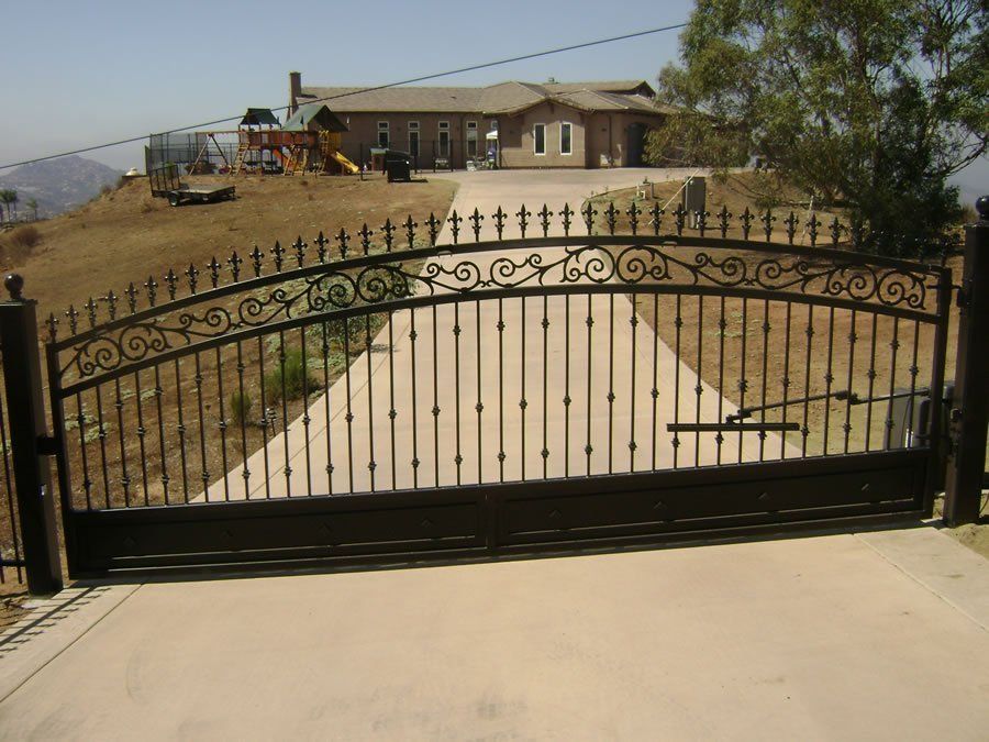 Driveway Gate Of A Large House — Ste. K Santee, CA — Sam's Fencing Inc.