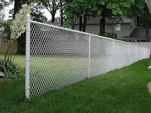 White Chain Link Fence — Ste. K Santee, CA — Sam's Fencing Inc.