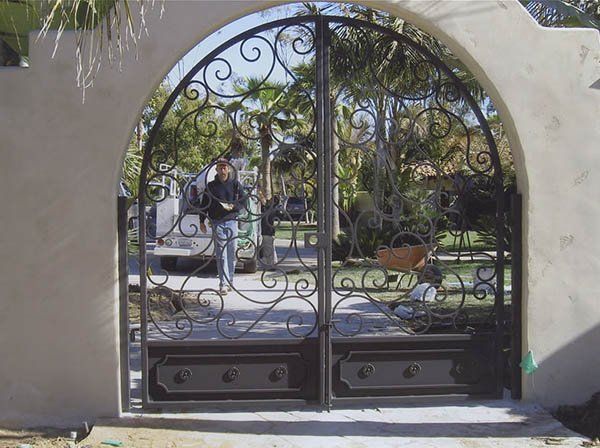 Custom Made Entry Gate — Ste. K Santee, CA — Sam's Fencing Inc.