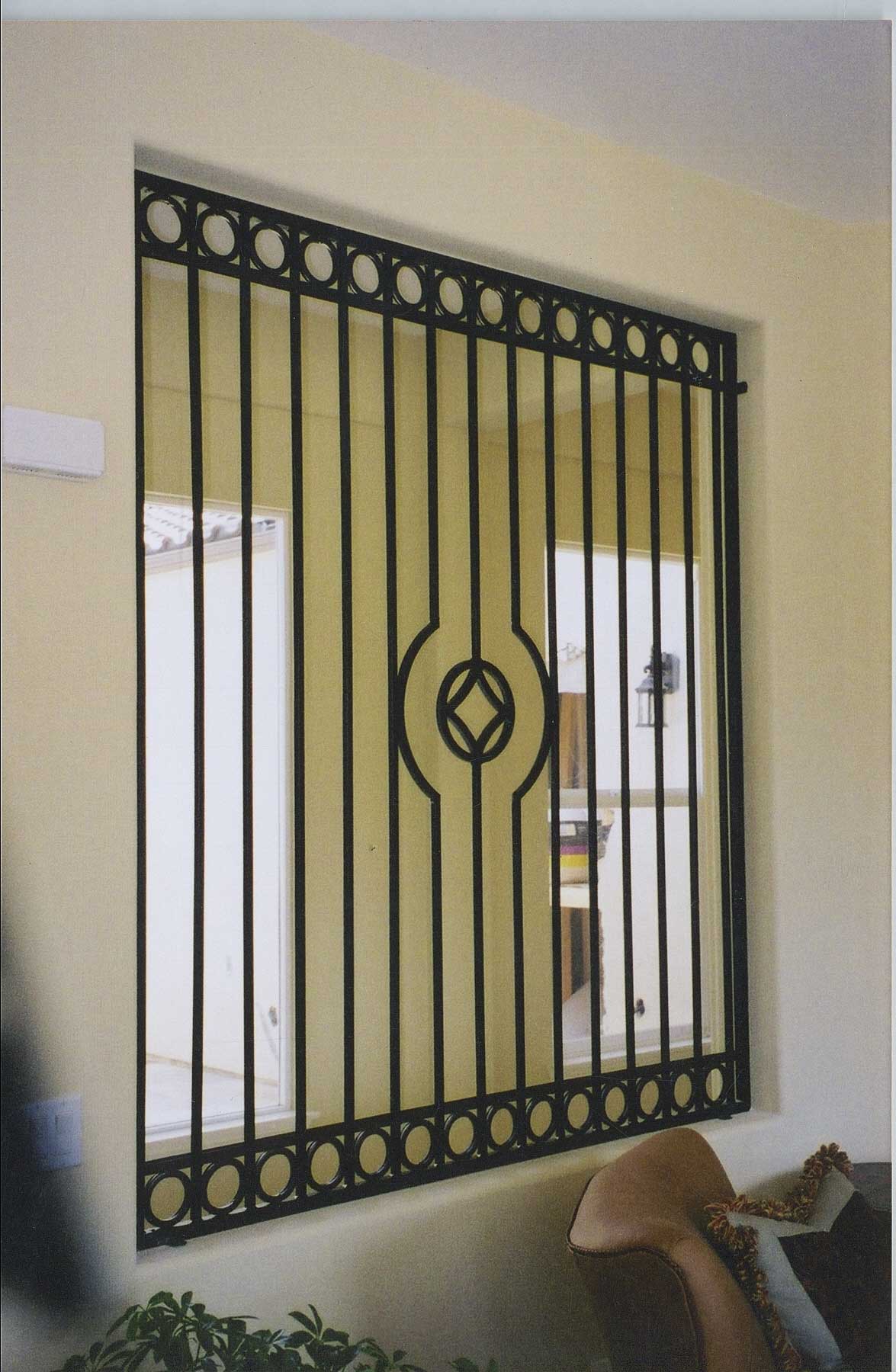 Iron Window Minimalist Design — Ste. K Santee, CA — Sam's Fencing Inc.