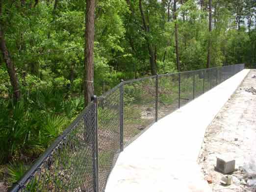 Vacant Lot Chain Link Fence — Ste. K Santee, CA — Sam's Fencing Inc.