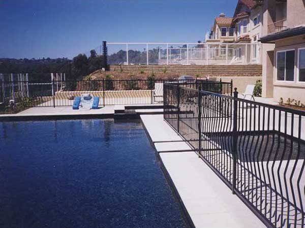 Fence Besides the Pool — Ste. K Santee, CA — Sam's Fencing Inc.