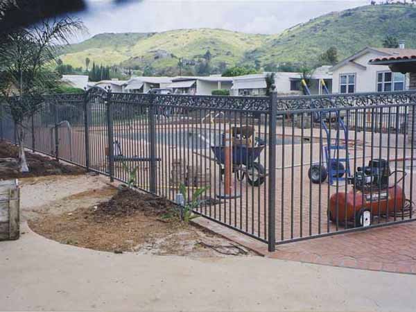 Simple Garden Fence — Ste. K Santee, CA — Sam's Fencing Inc.