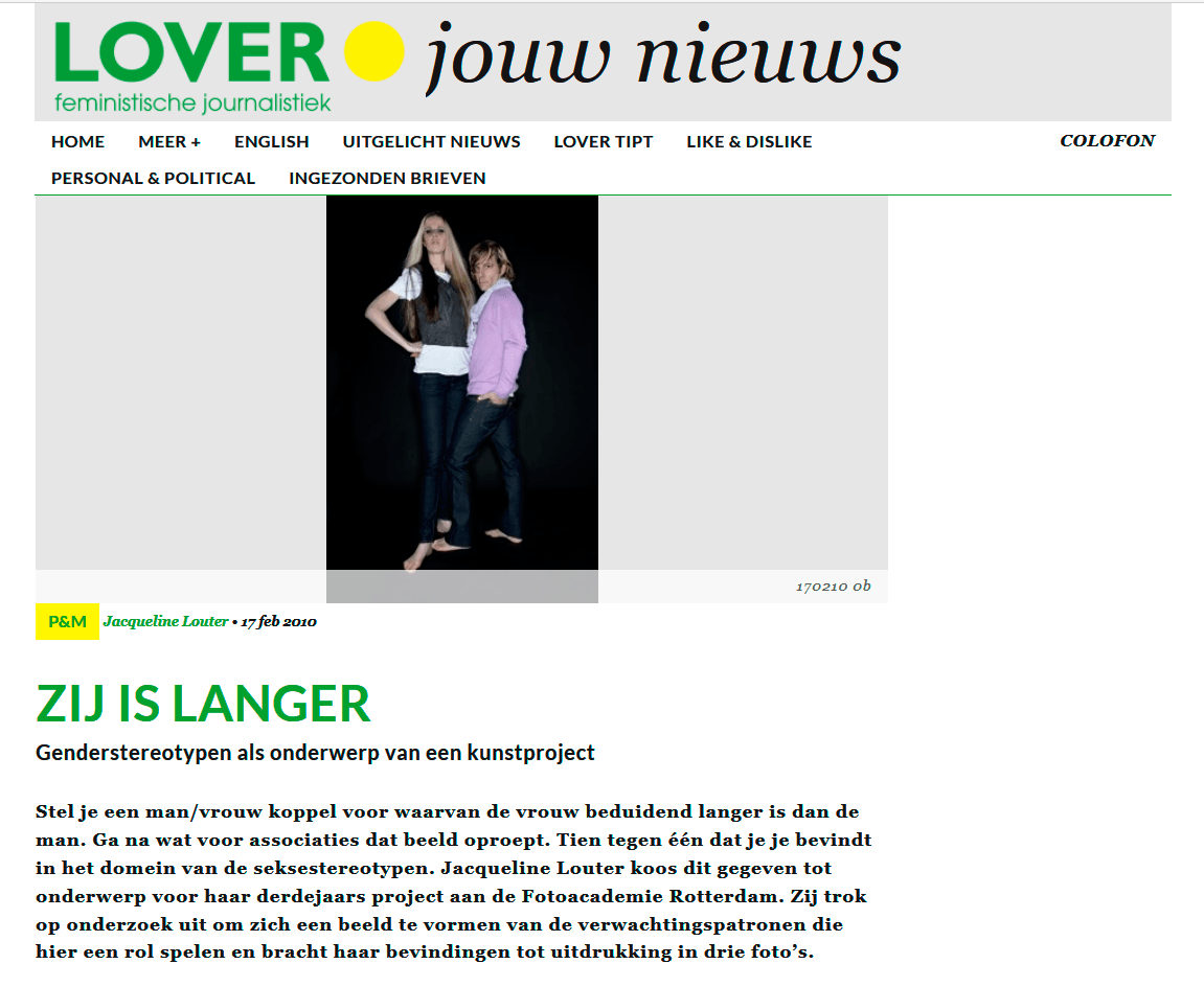 © Jacqueline Louter - Zij is langer