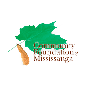A logo for the community foundation of mississauga