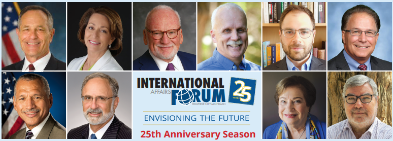A poster for the 25th anniversary season of the international forum