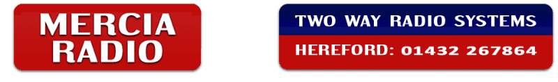 Two logos for mercia radio and two way radio systems