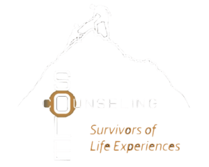 A logo for counseling survivors of life experiences