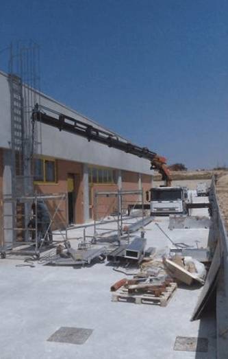 Cantiere visto dall'esterno