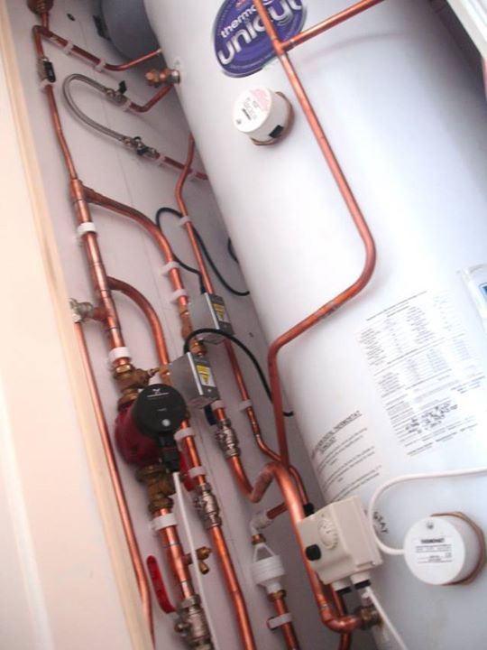 Unvented Hot water Cylinder installation