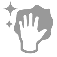 hand and cloth with sparkles