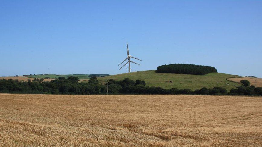 Visualisation prepared for landscape impact study