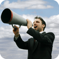 Man Using Megaphone — Sunnyside, WA — Yakima Valley Chiropractic Center