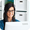 Woman with Headset — Sunnyside, WA — Yakima Valley Chiropractic Center Woman with Headset — Sunnyside, WA — Yakima Valley Chiropractic Center