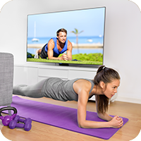 Woman Exercising at Home — Sunnyside, WA — Yakima Valley Chiropractic Center