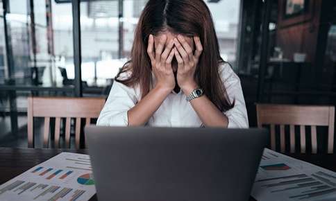 Stressed Woman — Sunnyside, WA — Yakima Valley Chiropractic Center Stressed Woman — Sunnyside, WA — Yakima Valley Chiropractic Center