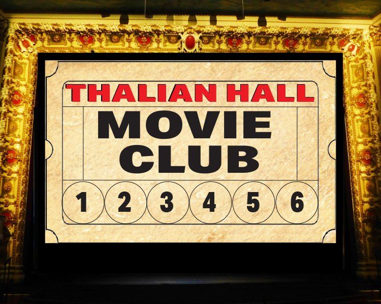 Thaiian Hall Movie Club sign with red and black text and numbered circles 1 to 6