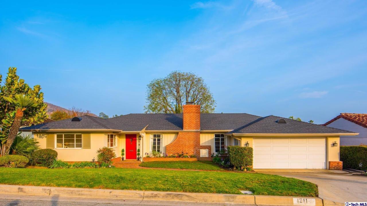 Residential Sale, 1211 IMPERIAL DRIVE, GLENDALE CA 91207, single-family home with red door